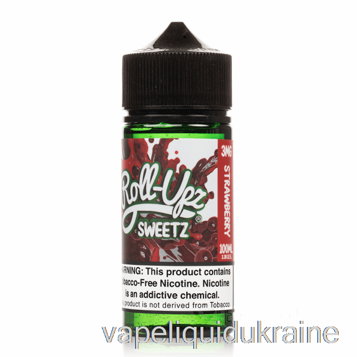 Vape Liquid Ukraine Strawberry - Juice Roll-Upz - 100mL 3mg